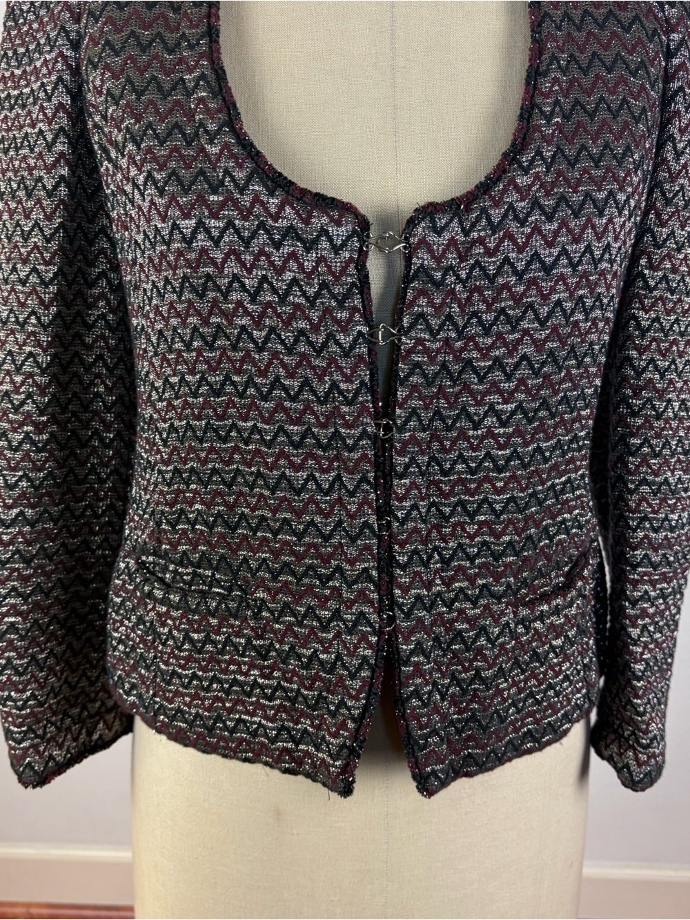 Isabel Marant Metallic Silver Tweed Jacket - Picture 4 of 7